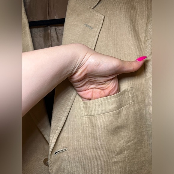 J.Crew - Luxuries Men's Blazer Crosby Classic-fit Suit Jacket 100% Irish Linen - Picture 6 of 13